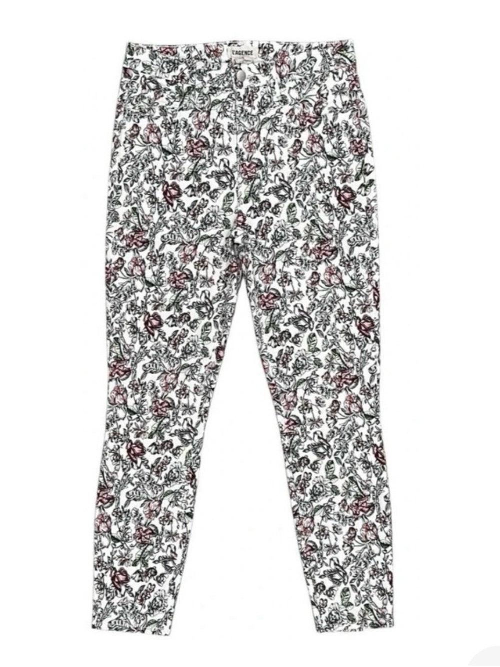 LN L’Agence Margot High Rise Ankle floral jeans m
